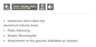 Luxembourg table low