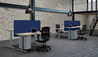 Envol Evo table de réunion tonneau 200x100 assis-debout