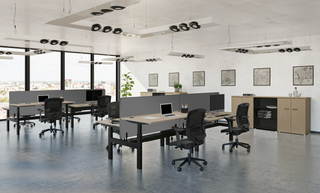 Envol Evo table de réunion tonneau 200x100 assis-debout
