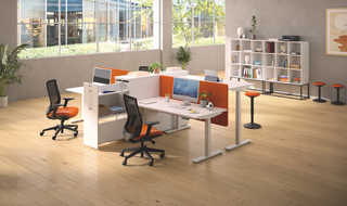 Envol Evo table de réunion tonneau 200x100 assis-debout