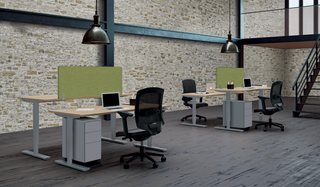 Envol Classic zit-sta bureau met zwengel