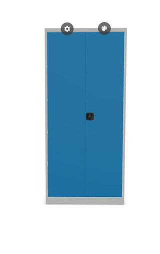 armoire de rangement en acier avec portes pleines 