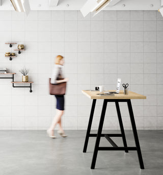 Buronomic Cohesion high coworking table without power supply in black and Nebraska