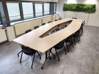 Eureka arc-shaped conference table