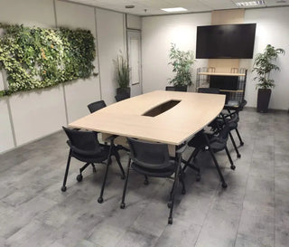 Eureka arc-shaped conference table