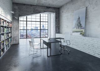 Stricto executive desk with right-hand storage unit
