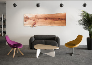 Table basse Buronomic Galet en blanc et Nebraska