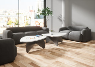 Tables basses Buronomic Galet en noir et blanc