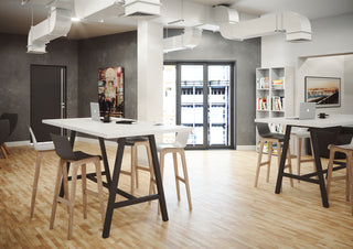 Buronomic Détente stool with high backrest, close-up