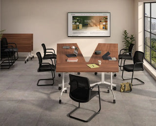 Eureka trapezoidal conference table