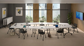 Eureka trapezoidal conference table