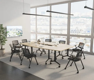 Eureka arc-shaped conference table