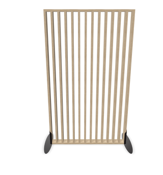 Configuratieweergave van de Buronomic Claustras scheidingswand met verticale latten