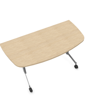 Eureka half-round conference table