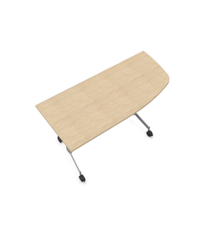Eureka rounded conference table 150x70